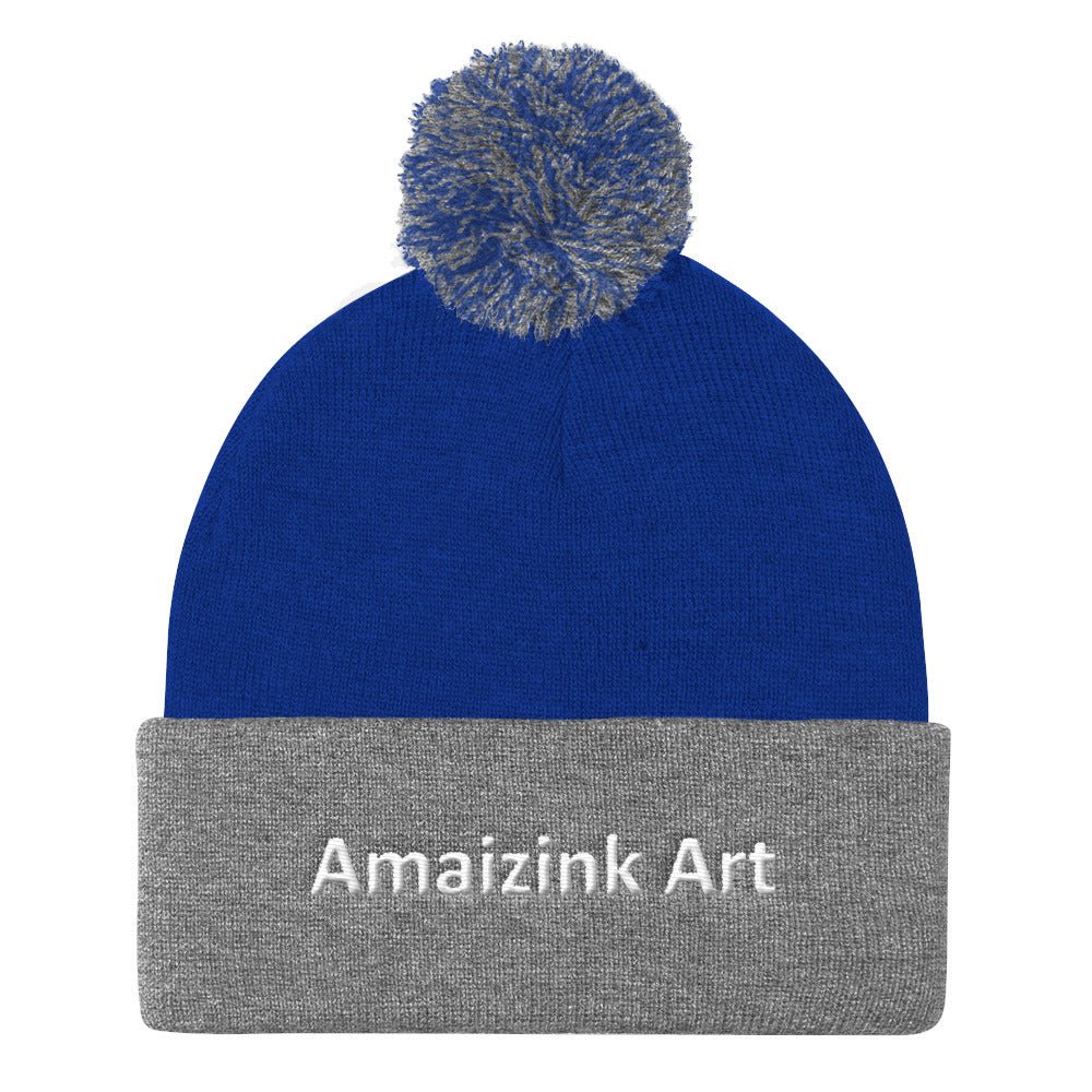 Amaizink Art Pom Pom Knit Cap - Amaizink Art and Design